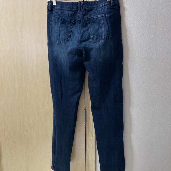 Women 11/12 Vintage Reunion High Distressed Ripped Jeans Factory Ripped - Picture 6 of 7